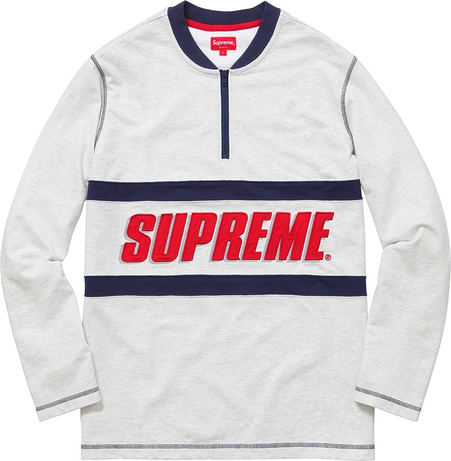 Bar Logo Half Zip Top view 2